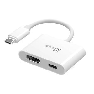 j5create -  USB-C to 4K HDMI with Power Delivery Adap White